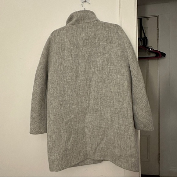 NWOT J. Crew  Cocoon Coat in Italian Stadium-Cloth Wool Heather Gray size 14 - Picture 3 of 8